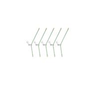 SUBLXPoten Anti Tangle Booms Tube 50Pcs Luminous Fishing Pipe Balance Bracket Anti Tangle Boom With Sinker Snap Swivels(7cm)