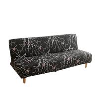 SUBLXPoten Armless Sofa Cover Printed Armless Sofa Bed Foldable Futon Furniture Covers is Machine Washable For Living Room Hotel(Color 3,M)