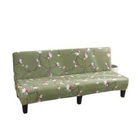 SUBLXPoten Armless Sofa Cover Printed Armless Sofa Bed Foldable Futon Furniture Covers is Machine Washable For Living Room Hotel(Color 8,M)