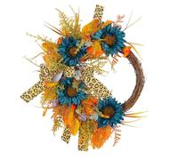 SUBLXPoten Autumn Wreath Fall Wreath Christmas Halloween Simulation Plant Rattan Wreath EXTRA LARGE Fall Grapevine Wreath - Single or Double Door Design 1PC