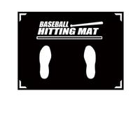 SUBLXPoten Baseball Hitting Mat Baseball Batting Cushion with Toes Facing Place Softball Cage Practice Hitting Mat Training Accessories