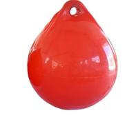 SUBLXPoten Boat Bumpers Ball Boat Fender Ball Dock Bumper Marine Mooring Buoy UV Protection Round Anchor Buoy For Small Boat Yacht Boat Dock Sailboats(Red)