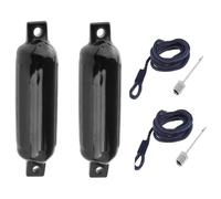 SUBLXPoten Boat Fenders Boat Mooring Buoy Boat Fender Waterproof Protection Marine Fender For Docking Anchor Inflatable Boat Fenders Bumpers(Black B)