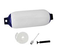 SUBLXPoten Boat Fenders Marine Boat Fender Accessory With Rope Outdoor Use To Bass Boats Sport Boats Sailboats With Pump Boat Bumpers For Pontoon(White1)