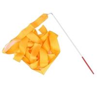 SUBLXPoten Dance Ribbons Streamers 2/4/6m Colorful Gym Ribbons Baton Dance Ribbon Rhythmic Artistic Gymnastics Tape Streamer Twirling Rod Rainbow Stick Training(Orange,2M)