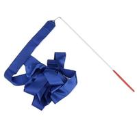 SUBLXPoten Dance Ribbons Streamers 2/4/6m Colorful Gym Ribbons Baton Dance Ribbon Rhythmic Artistic Gymnastics Tape Streamer Twirling Rod Rainbow Stick Training(Blue,4M)