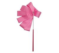 SUBLXPoten Dance Ribbons Streamers 2M/4M Colorful Gym Ribbons Dance Ribbon Rhythmic Art Gymnastic Ballet Streamer Twirling Rod Stick for Gym Training(Pink,2M)