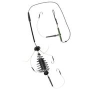 SUBLXPoten Fishing Bait Cage Holder 1pc 50cm Carp Fishing Feeder Bait Cage Hook Rig Set Inline Method Feeder Designed With Sinker Pesca Tackle Tools 30g-80g(30g)