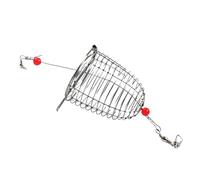 SUBLXPoten Fishing Bait Cage Holder Carp Fishing Feeder Adding Bait Thrower Stainless Steel Wire Bait Gear Falling Into The Nest(Extra L 1PCS)