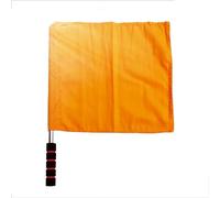 SUBLXPoten Football Referee Flags 32x36cm Soccer Football Referee Flag Fair Play Sports Football Flag(Orange)
