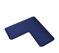 SUBLXPoten L-Shaped Bath Mat Solid Color L-shaped Large Size Bathroom Floor Mat Shower Room Door Absorbent Foot Toilet(Blue,120x120x45cm)