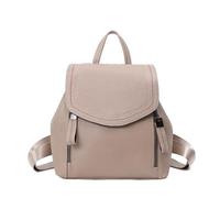 SUBLXPoten Leather Backpack Genuine Leather Women's Designer Small Backpack | Satchel Female Shopper Shoulder Bag(Apricot)