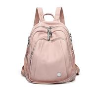 SUBLXPoten Leather Backpack Women Soft Leather pack 3 In 1 Lady Bookbag | Female Travel Bagpack Shopper Shoulder Bag Large Capacity Rucksack(Pink)
