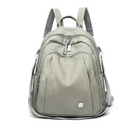 SUBLXPoten Leather Backpack Women Soft Leather pack 3 In 1 Lady Bookbag | Female Travel Bagpack Shopper Shoulder Bag Large Capacity Rucksack(Light Grey)