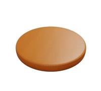 SUBLXPoten Leather Kitchen Chair Cushions Round Memory Foam Seat Cushion Leather Non-slip Dining Chair Pad Bar Stool Bay Window Futon Tatami Mat(Orange)