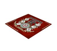 SUBLXPoten Mahjong Mat Anti-slip Table Mat Noise Reduction Mahjong for Poker Domino Card Games Square Playmat for Mah Jongg Tile(Red 70cm)