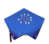 SUBLXPoten Mahjong Mat Large Size Mahjong Table Mat Reduce The Noise Board Game Mah-Jong Silence Home Party Square Cloth 1.1 * 1.1m(Dark blue 110X110cm)