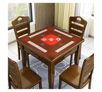 SUBLXPoten Mahjong Mat Mahjong Mat for Reduce The Noise Non-slip Board Game Table Pad Silence Waterproof Home Party Mah-Jong Protector(Brown,75x75cm)