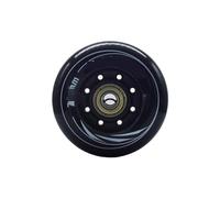 SUBLXPoten Roller Skating Wheels 8 Pcs/set 80mm 76mm 72mm 90A Rollers Inline Skates Slalom Skates Wheel for Adult Skating Roller Wheels(Black 72mm ABEC7)