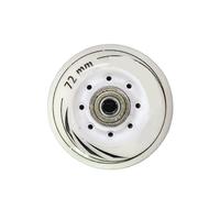 SUBLXPoten Roller Skating Wheels 8 Pcs/set 80mm 76mm 72mm 90A Rollers Inline Skates Slalom Skates Wheel for Adult Skating Roller Wheels(White 72mm ABEC7)