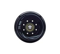 SUBLXPoten Roller Skating Wheels 8 Pcs/set 80mm 76mm 72mm 90A Rollers Inline Skates Slalom Skates Wheel for Adult Skating Roller Wheels(Black 76mm ABEC7)