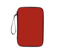 SUBLXPoten Table Tennis Bat Cover Square Shape Table Tennis Racket Bag Big Capacity Case for Double Rackets Set and Accessories(Red)