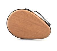 SUBLXPoten Table Tennis Bat Cover Table Tennis Bag Cover Paddle Bags Waterproof 28x18x4cm Pong Racket Case Box Sports Accessories(Brown)