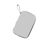 SUBLXPoten Table Tennis Bat Cover Table Tennis Paddle Bag Large Capacity Square Table Tennis Paddle Storage Bag Lightweight(Silver)
