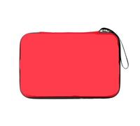 SUBLXPoten Table Tennis Bat Cover Table Tennis Racket Case Big Capacity Waterproof Ping Pong Paddle Container Bag Black Red Blue(Red)