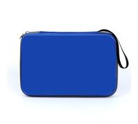 SUBLXPoten Table Tennis Bat Cover Table Tennis Racket Case Big Capacity Waterproof Ping Pong Paddle Container Bag Black Red Blue(Blue)