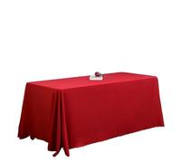 SUBLXPoten Tablecloth with Pleated Skirt Conference Banquet Table Cover Wedding Colourful Rectangle Hotel Decoration Birthday Party(Color 10,200x300 cm)