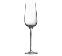 Sublym Champagne Flutes 210ml - Set of 6 - Kwarx Advanced Glass - 1.2mm Rim