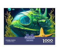 Submarine 1000 Piece Jigsaw Puzzle for Adults SeaWorld 1000 Pc Adults Jigsaw Puzzles - Fun Activity for Rainy Days, Birthday Jumbo100% Recvcled Cardboard70x50cm/1000pcs