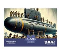 Submarine 1000 Piece Jigsaw Puzzles for Adults SeaWorld Fun, Challenging & Brainteasing Adults Jigsaw Puzzle - Uncover The Puzzle 100% Recycled Cardboard Educational Games Puzzle52x38cm/1000pcs