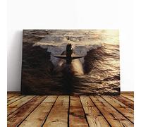 Submarine (3) Canvas Print | Gallery Wrapped 30mm Frame Wall Art | 20x14 inches | Ready to Hang | Modern Picture | Living Room Bedroom Lounge Office