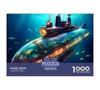 Submarine A Unique 1000 Piece Jigsaw PuzzleSeaWorld Colourful Puzzling Challenging & Brainteasing Adult JigsawsPuzzles - 100% Recycled Cardboard100% Recvcled Cardboard70x50cm/1000pcs