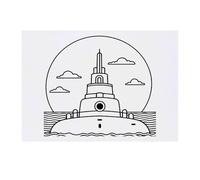 'Submarine At Sea' Temporary Tattoo - Water Resistant, Skin-Safe, Non-Toxic Transfer (TO00078741)