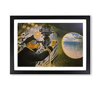 Submarine by Eric Ravilious Framed Print | A2 Black Framed Wall Art | Ready to Hang | Modern Nature Picture | Living Room Bedroom Lounge Office