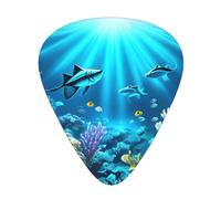 Submarine Coral Rays Patterned guitar picks - (thin/medium/thick) free to choose, suitable for all kinds of string instruments,