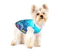 Submarine Coral Rays Small Dog Cotton Vest S - Breathable, Soft, and Comfortable Pet Clothing for Cats and Dogs