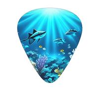 Submarine Coral Rays Wear-resistant guitar picks, thin, medium, heavy, 12 pieces of guitar picks, suitable for guitar, bass, electric guitar, ukulele,