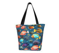 Submarine reef fish Fashionable shoulder handbag, women's crossbody shoulder bag, suitable for weekend travel shopping shoulder bag