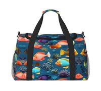 Submarine Reef Fish Hand Travel Bag â€“ Reusable Shopping Tote â€“ Storage for Camping, Groceries, Sports, Gym, Business Trips