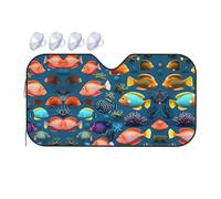 Submarine Reef Fish It is a car Windshield Sun Visor, which Does not take up Too Much Space and Protects The Environment Inside The car.