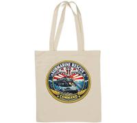 Submarine Rescue Command Underwater Operations Natural Cotton Tote Bag White