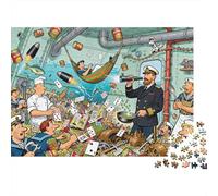 Submarine Sandwich Crisis Wooden Jigsaw Puzzle Waterproof 1000 Piece Puzzles for Adults Impossible Educational Games