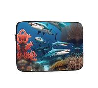 Submarine Shark Coral Laptop Sleeve Case 12 Inch Suitable For Notebook Computer Tablet Traveling Carrying Simple Case