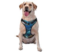 Submarine Shark Coral Large Printed pet Traction Vest for Pets to wear When Walking The Dog or Climbing Mountains