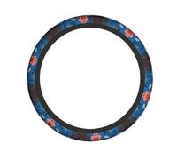 Submarine Shark Coral Steering Wheel Cover, 15 Inch Universal Protective Cover, Soft Breathable Durable Full Surround Sports Car Accessories