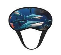 Submarine Shark Coral Universal Lightweight Eye Mask: Great for Travel, Office Naps and Shift Work. Provides a Comfortable Sleeping Environment